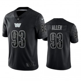 Maillot Homme Washington Commanders Jonathan Allen 93 Noir Reflective Limited